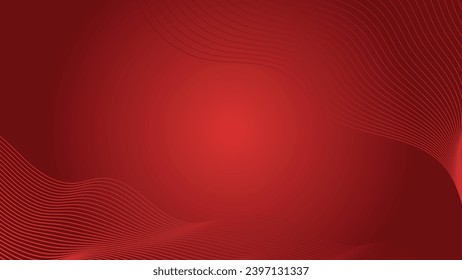 Abstract Premium background 3d red line isolated red background. Modern futuristic graphic design element. suitable for presentation background