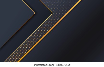 Resumen de fondo negro premium con brillo. Forma diagonal.