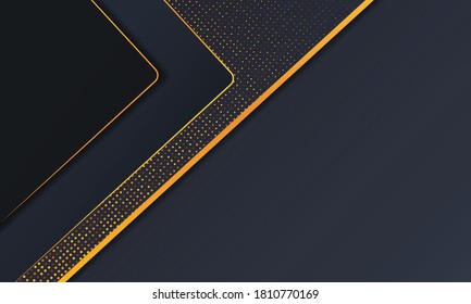 Abstract premium black background with glitter. Diagonal shape