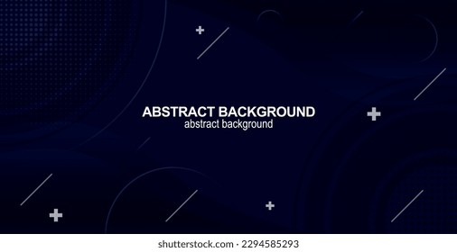 Abstract Premium Blue Background Design. Line Shape and Gradient Vector Background. Full Changeable Vector. Dark Blue. Web banner 