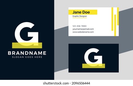 Abstract Premium branding letter G logo design template