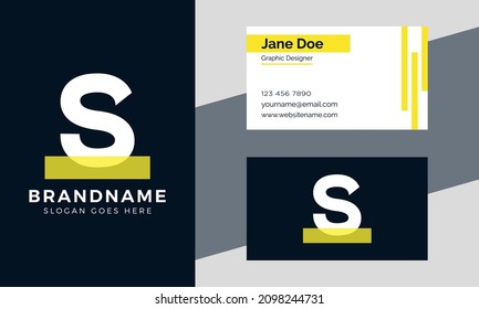 Abstract Premium branding letter S logo design template