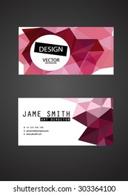 abstract premium business creative logo banner design blue polygon geometric card vector set background and can fill text or show your product
