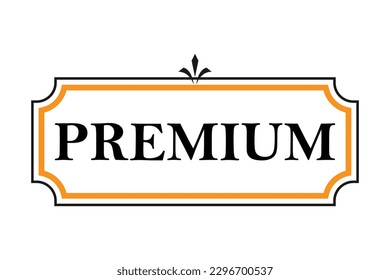 Abstract premium label vector design