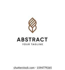 abstract premium line logo template 
