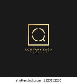 Resumen letra lineal premium Icono de logotipo Q diseño moderno de estilo mínimo.