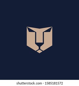 Abstract premium lion logo design. Icon lion vector illustration
