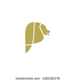 Abstract premium lion logo design. Icon lion vector illustration