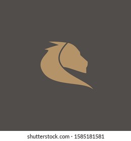Abstract premium lion logo design. Icon lion vector illustration