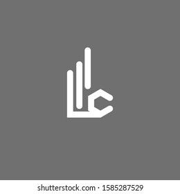 Abstract premium ok fingers logo design. Modern icon ok fingers. Vector illustration