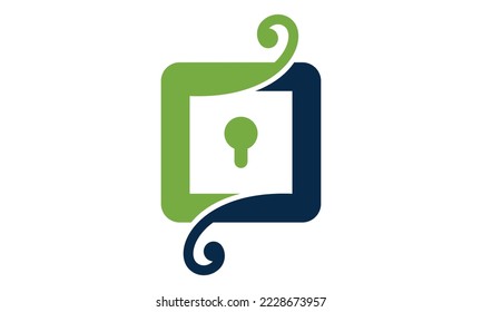 abstraktes Logo für Premium-Padlock