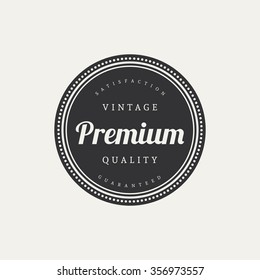 Abstract premium quality label on a white background