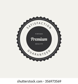 Abstract premium quality label on a white background
