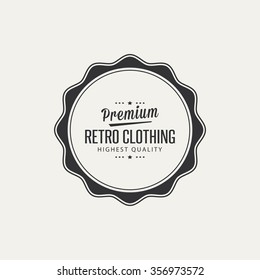 Abstract premium quality label on a white background