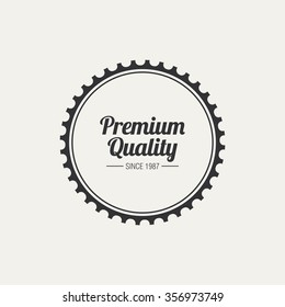 Abstract premium quality label on a white background