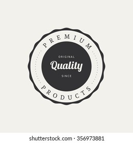 Abstract premium quality label on a white background