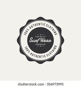 Abstract premium quality label on a white background