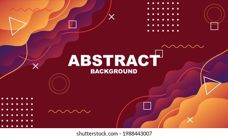 Abstract presentatiom background, memphis background, simple color, vector illustration