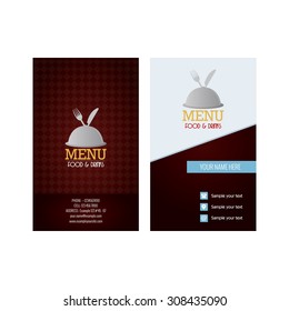 Abstract presentation card on a white background