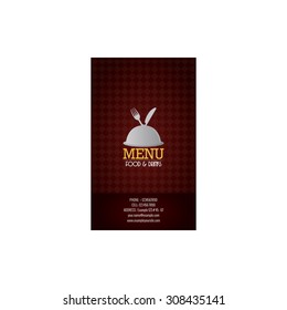 Abstract presentation card on a white background
