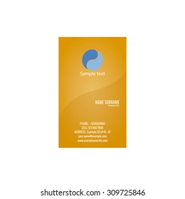 Abstract presentation card on a white background