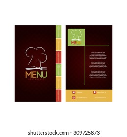 Abstract presentation card on a white background