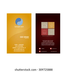 Abstract presentation card on a white background