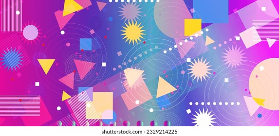 abstract presentation cover page image with geometric pattern. Gradient geometric cover designs.