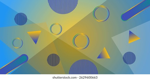 abstract presentation cover page image with geometric pattern. Gradient geometric cover designs.