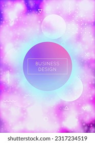 Abstract Presentation. Liquid Fluid. Space Poster. Magic Luminous Elements. Digital Texture. Purple Round Background. Simple Dots. Trendy Flyer. Blue Abstract Presentation