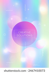 Abstract Presentation. Retro Multicolor Elements. Violet Tech Design. Holographic Fluid. Memphis Flyer. Science Dots. Hipster Texture. Magic Concept. Purple Abstract Presentation