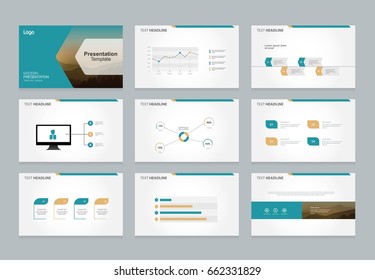 abstract presentation slide template design background  and page layout for brochure,book,report, with flat vector infographic elements design 