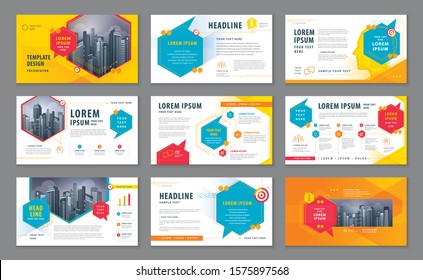 Abstract Presentation Templates, Infographic Colorful elements Template design set for Brochures, flyer, leaflet, Website design, Webpage, Questions and Answers, social networks, speech bubble, talk.