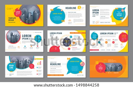 Abstract Presentation Templates, Infographic Colorful elements Template design set for Brochures, flyer, leaflet, , Website design, Webpage, Questions and Answers, social networks, speech bubble, talk