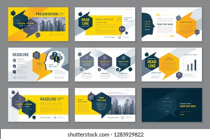 Abstract Presentation Templates, Infographic elements Template design set for Brochures, flyer, leaflet, magazine, Questions and Answers, social networks, talk bubbles vector, Website design, Webpage