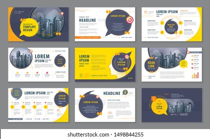 Abstract Presentation Templates, Infographic elements Template design set for Brochures, flyer, leaflet, magazine, invitation card, annual report, Website design, Webpage, social networks, talk bubble