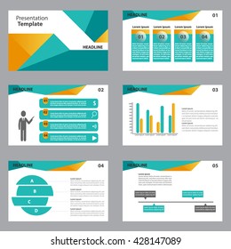 Abstract presentation templates Infographic elements flat design set for brochure flyer leaflet marketing