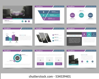 Abstract presentation templates, Infographic elements flat design set for annual report brochure flyer leaflet marketing advertising banner 