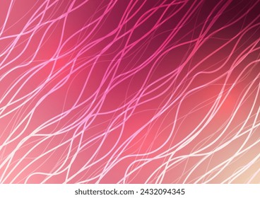 Abstract presentation wave curve pink pattern background. vector illustration.