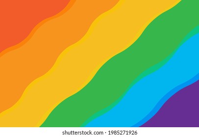 abstract pride month colorful rainbow background design for LGBTQ love  pride love  gay  lesbian  bisexual celebration  Wavy pride month flag colorful ocean Papercut Background  abstract 