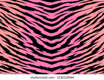 Abstract Print Animal Pattern. Zebra, Tiger Stripes Vector