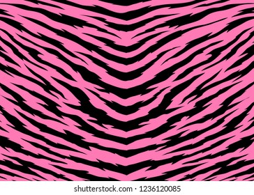 Abstract print animal pattern. Zebra, tiger stripes vector