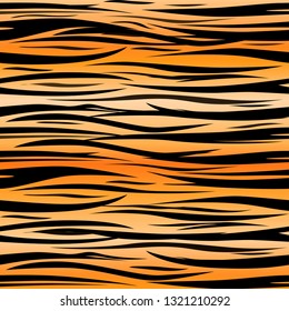 Abstract print animal seamless pattern. Tiger stripes vector 