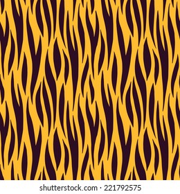 Abstract print animal seamless pattern. Zebra, tiger stripes. Striped repeating background texture. Cloth design. Wallpaper 