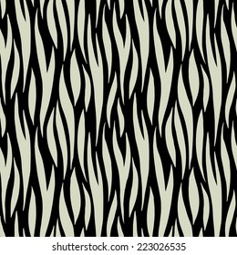Abstract print animal seamless pattern. Zebra, tiger stripes. Striped repeating background texture. Cloth design. Wallpaper 