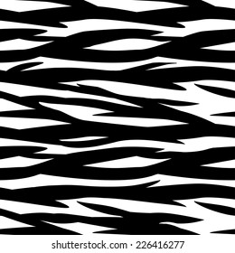 Abstract print animal seamless pattern. Zebra, tiger stripes. Striped repeating background texture. Cloth design. Wallpaper 