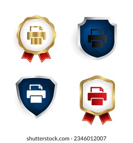 Abstract Print Badge and Label Collection, can be used for business designs, presentation designs or any suitable designs.