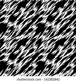 Abstract print monochrome seamless pattern - vector