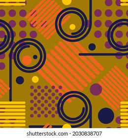 Abstract print pattern. Vector illustration for celebration, party, holiday, invitation and Your project. Chaotic Decor. Modern Creative Style.