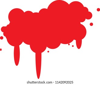abstract Print red color.